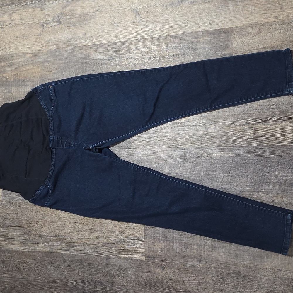 Isabel Maternity by Ingrid & Isabel Over Belly Maternity Jeggings 8 Denim Dark